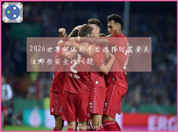 2026世界杯体彩平台选择时需要关注哪些安全性问题