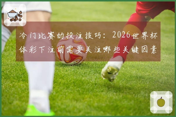 冷门比赛的投注技巧：2026世界杯体彩下注前需要关注哪些关键因素