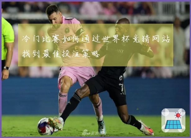 冷门比赛如何通过世界杯竞猜网站找到最佳投注策略